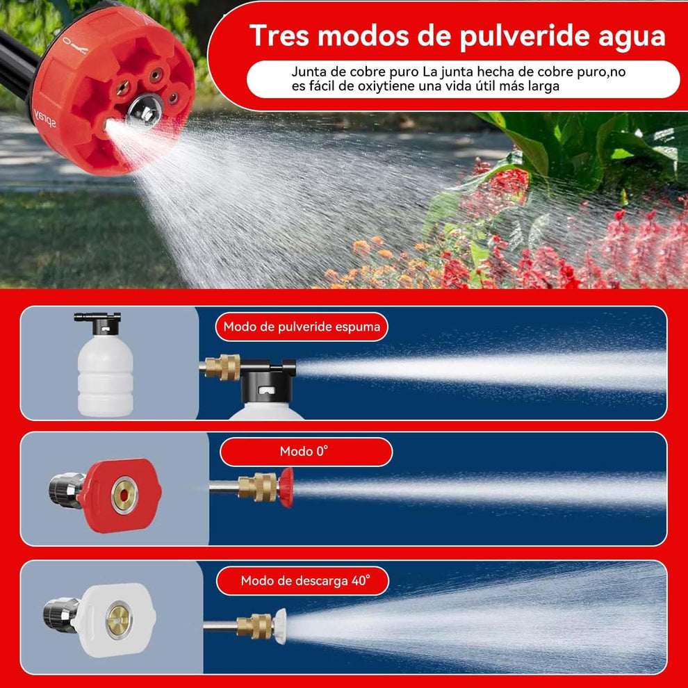 Hidrolavadora inalámbrica 48V a batería recargable